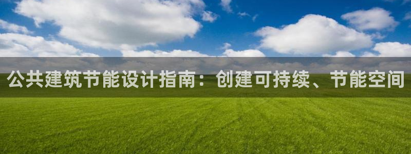 E尊国际网站：公共建筑节能设计指南：创建可持续、节能空间