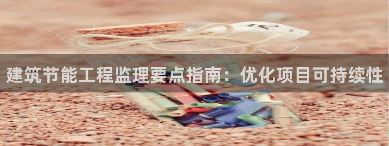 e尊国际平台：建筑节能工程监理要点指南：优化项目可持续性