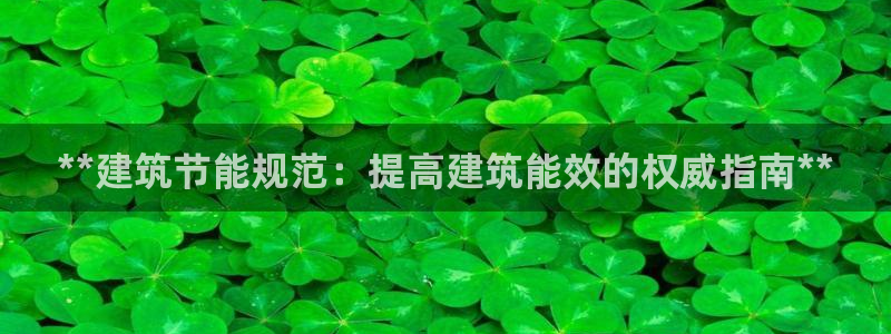 e尊平台：**建筑节能规范：提高建筑能效的权威指南**