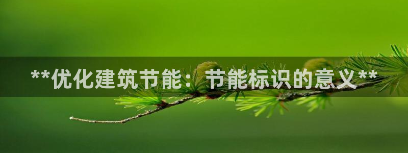 e尊国际app：**优化建筑节能：节能标识的意义**