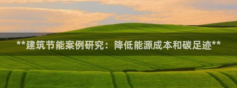 e尊国际的手机登录网站：**建筑节能案例研究：降低能源成本和碳足迹**