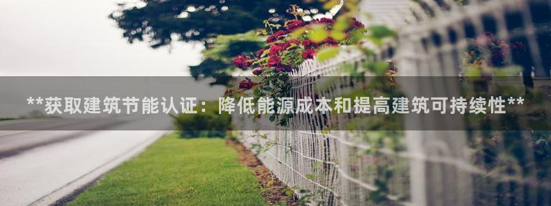e尊国际是个黑网：**获取建筑节能认证：降低能源成本和提高建筑可持续性**