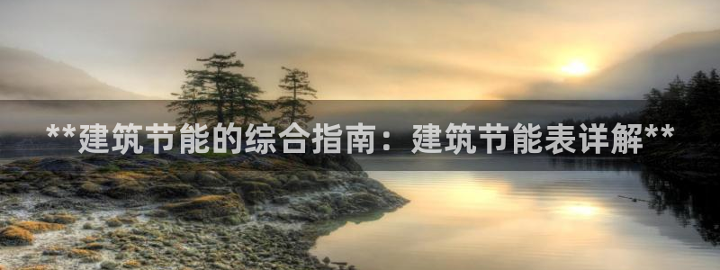 e尊国际是干什么的：**建筑节能的综合指南：建筑节能表详解**