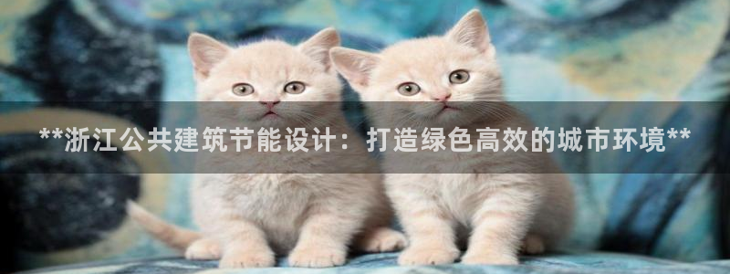 e尊国际官网·网址：**浙江公共建筑节能设计：打造绿色高效的城市环境**