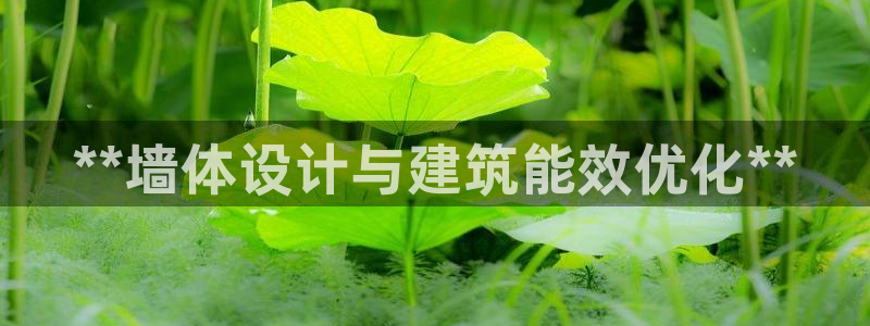 e尊国际官网app：**墙体设计与建筑能效优化**