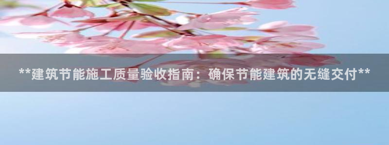 e尊国际app：**建筑节能施工质量验收指南：确保节能建筑的无缝交付**