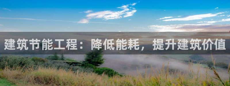 e尊国际是个黑网：建筑节能工程：降低能耗，提升建筑价值