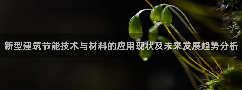 e尊官网：新型建筑节能技术与材料的应用现状及未来发展趋势分析