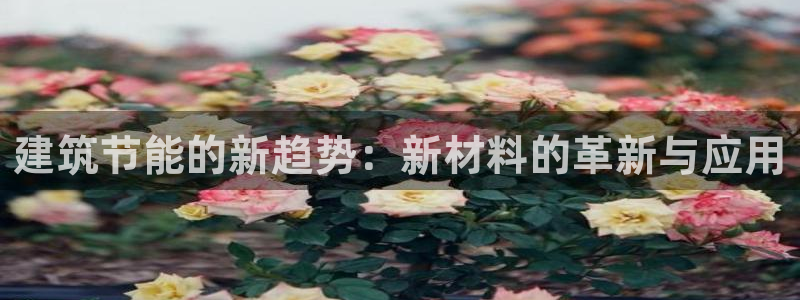 e尊电竞：建筑节能的新趋势：新材料的革新与应用