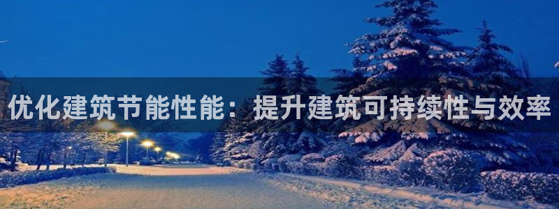 E尊国际网站：优化建筑节能性能：提升建筑可持续性与效率
